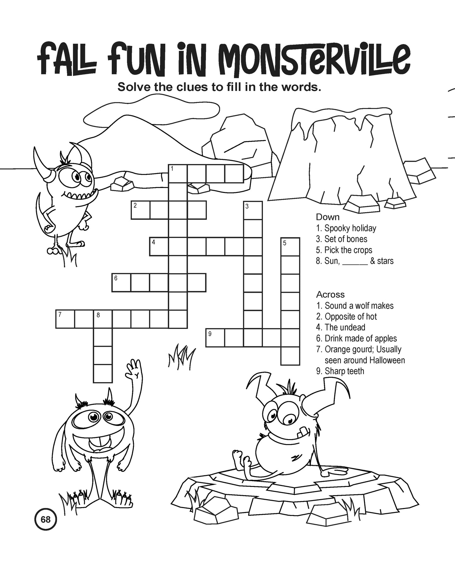 Fun In Monsterville : Activity Book